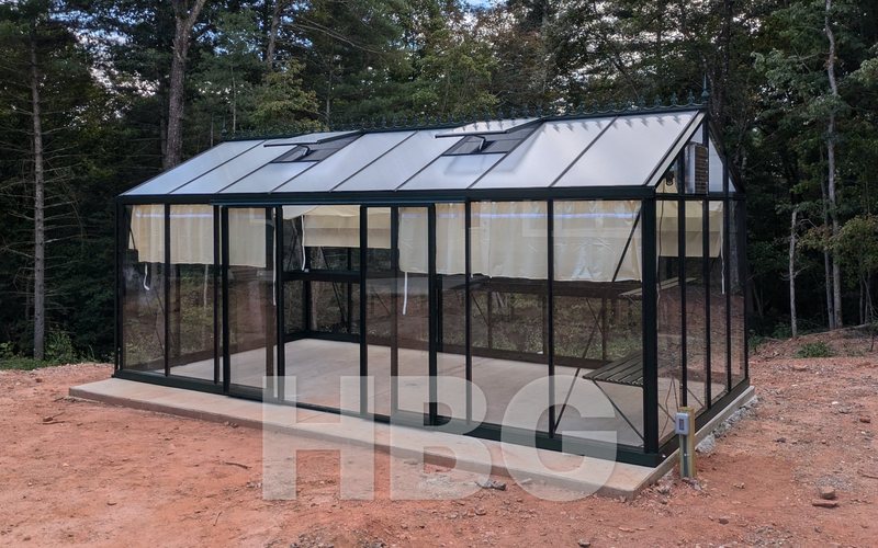 Royal Victorian greenhouse built by HBGreenhouses in Caldwell County, NC