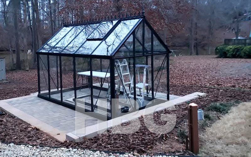 Royal Victorian Junior greenhouse built by HBGreenhouses in Gaston County, NC