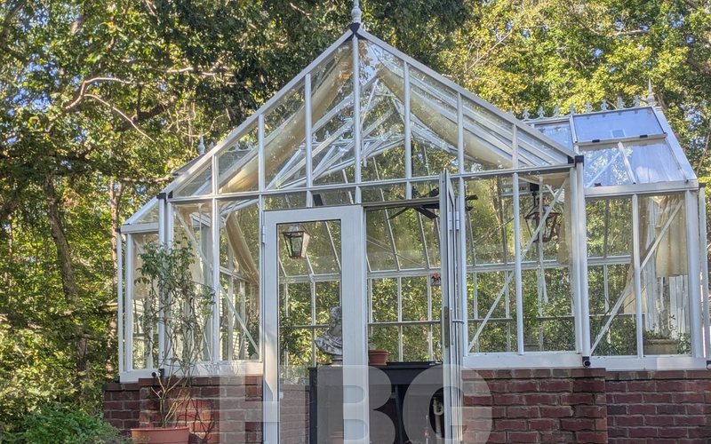 Antique Orangerie greenhouse built by HBGreenhouses in Fulton County, GA